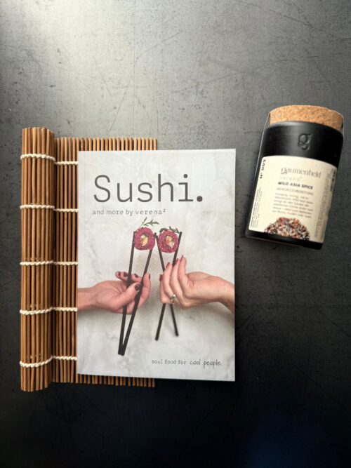Sushi. and more Kochbuch + Gaumenheld „WILD ASIA SPICE“ SPICE POT